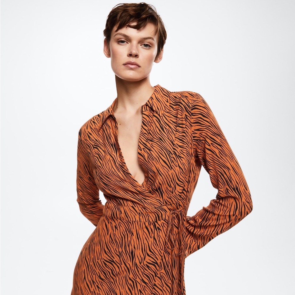 MNG Animal print dress-US Size 4
